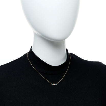 Suzanne Kalan 18K Yellow Gold Diamond Emerald Sapphire Pendant Necklace 2 of 5