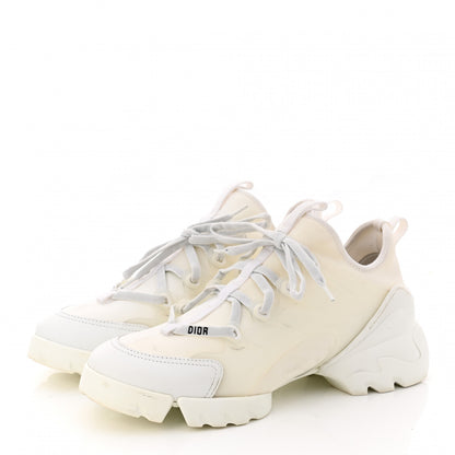 Christian Dior Technical Fabric Rubber Womens D-Connect Sneakers 39 White 3 of 10