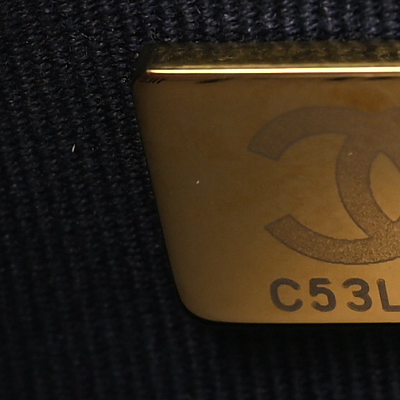 Iridescent Caviar Quilted Mini My Perfect Flap Dark Blue