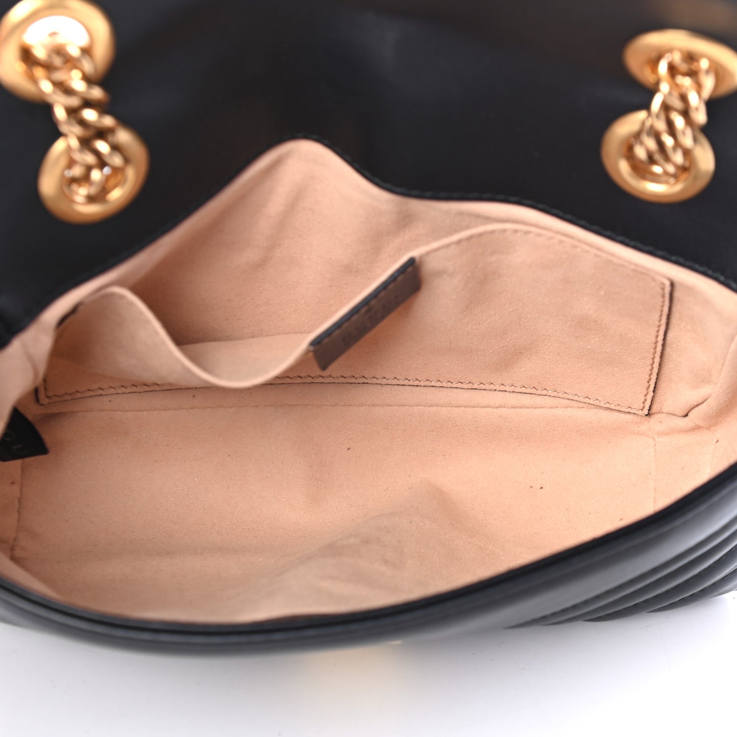 Calfskin Matelasse Mini GG Marmont Shoulder Bag Black