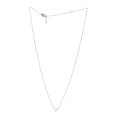 Cartier 18K White Gold Diamond .33ct C De Cartier Pendant Necklace 3 of 6