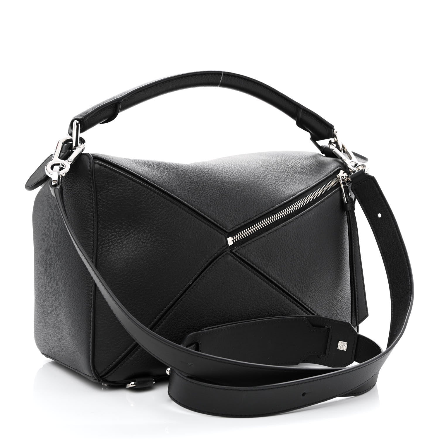 Loewe Calfskin Medium Puzzle Bag Black 3 of 9