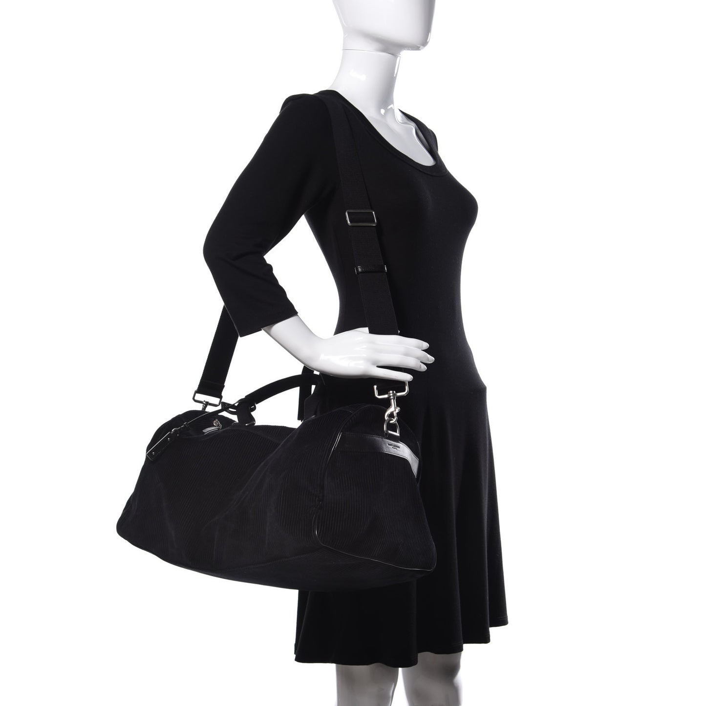 Corduroy Andy Duffle Bag Black