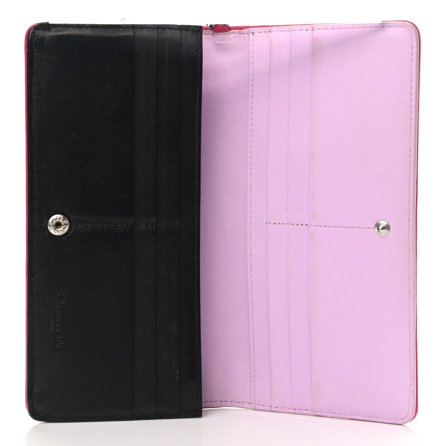 Lambskin Cannage Rendezvous Wallet Pink