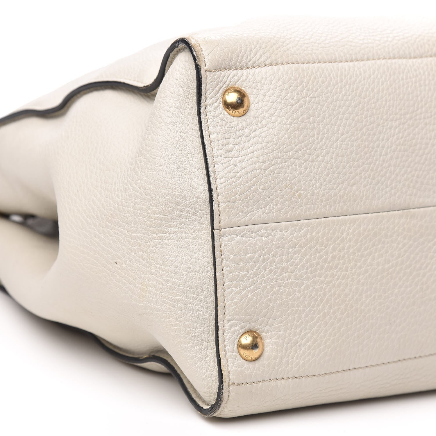 Prada Vitello Daino Tote Talco 9 of 17