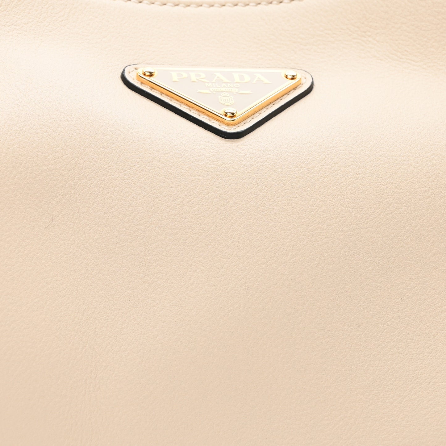 Soft Calfskin Large Aimée Shoulder Bag Travertine