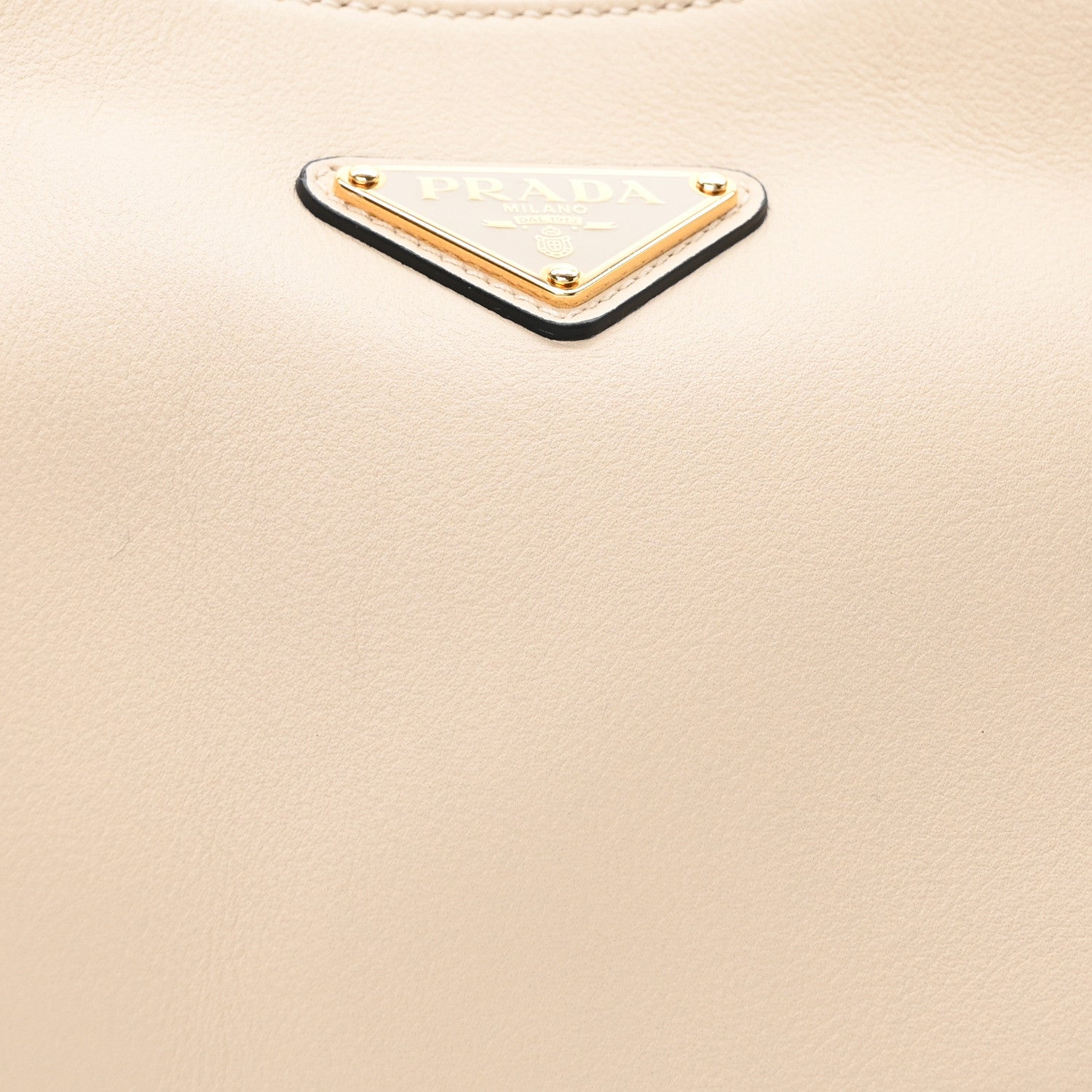 Prada Soft Calfskin Large Aimée Shoulder Bag Travertine 7 of 9