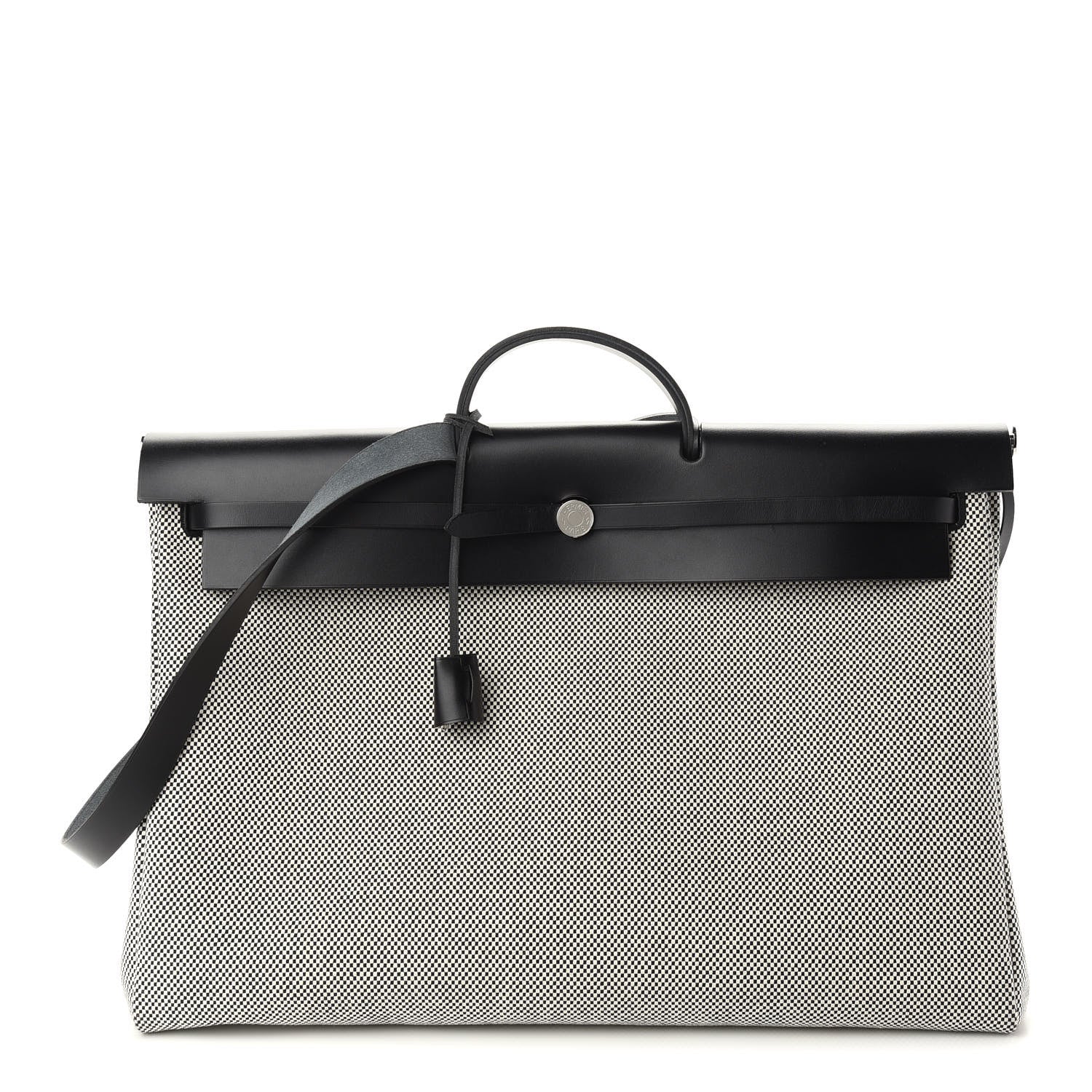 Hermes Criss Viking Vache Hunter Herbag Cabin Zip Retourne 50 Ecru Bleu Marine 3 of 10