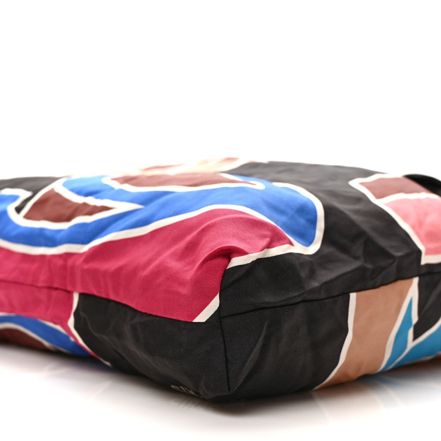 Chanel Caviar Fabric Quilted Foldable Tote With Chain Black Multicolor 13 of 14