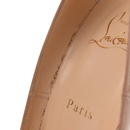 Christian Louboutin Patent So Kate 120 Pumps 40 Nude 8 of 17
