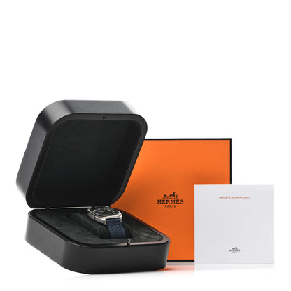 Hermes Titanium Nylon 39mm H08 Automatic Watch Bleu Abysse 5 of 5