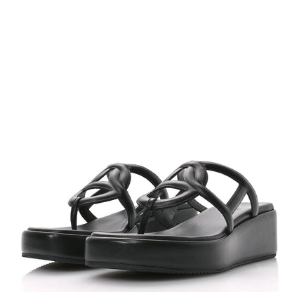 Hermes Nappa Gipsy Sandals 39 Black 4 of 9