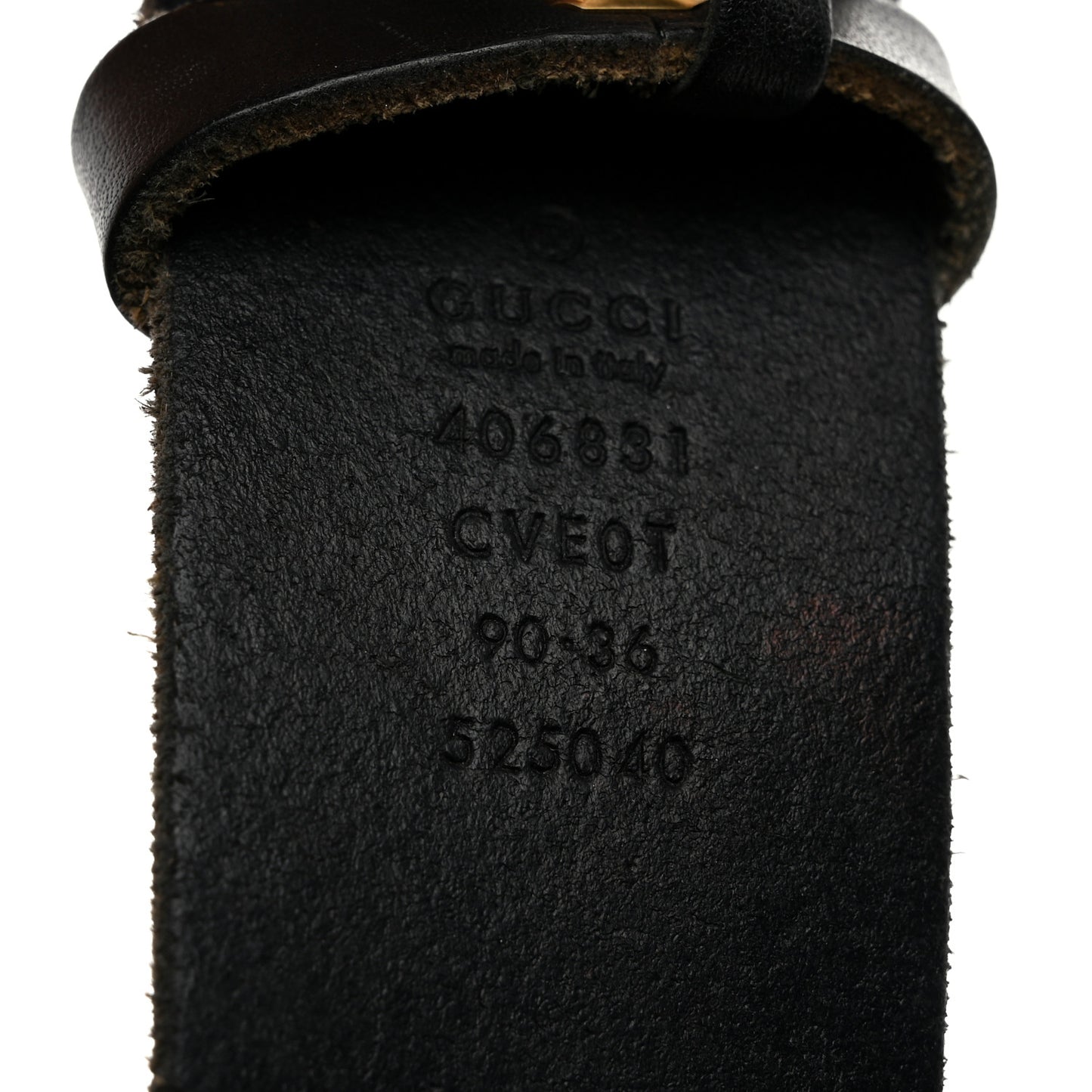 Cuoio Toscano Double G 40mm Belt 90 36 Black