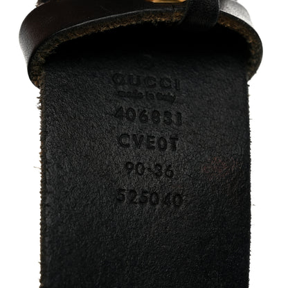 Gucci Cuoio Toscano Double G 40mm Belt 90 36 Black 3 of 6