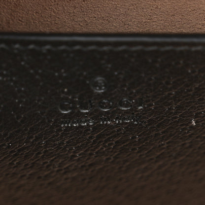 Gucci Textured Dollar Calfskin Web Small Diana Tote Bag Black Dusty Grey 6 of 10