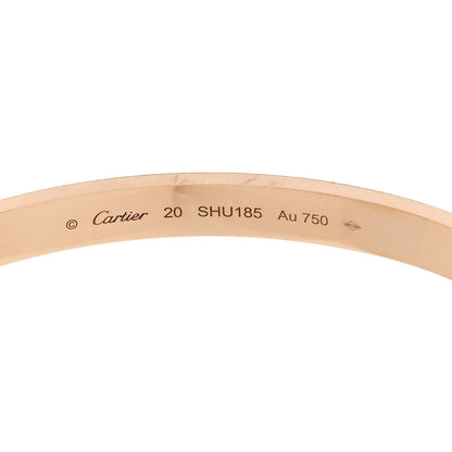 Cartier 18K Pink Gold LOVE Bracelet 20 7 of 9