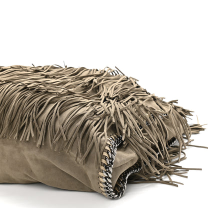 Stella McCartney Eco Suede Fringe Big Falabella Tote Taupe 12 of 14
