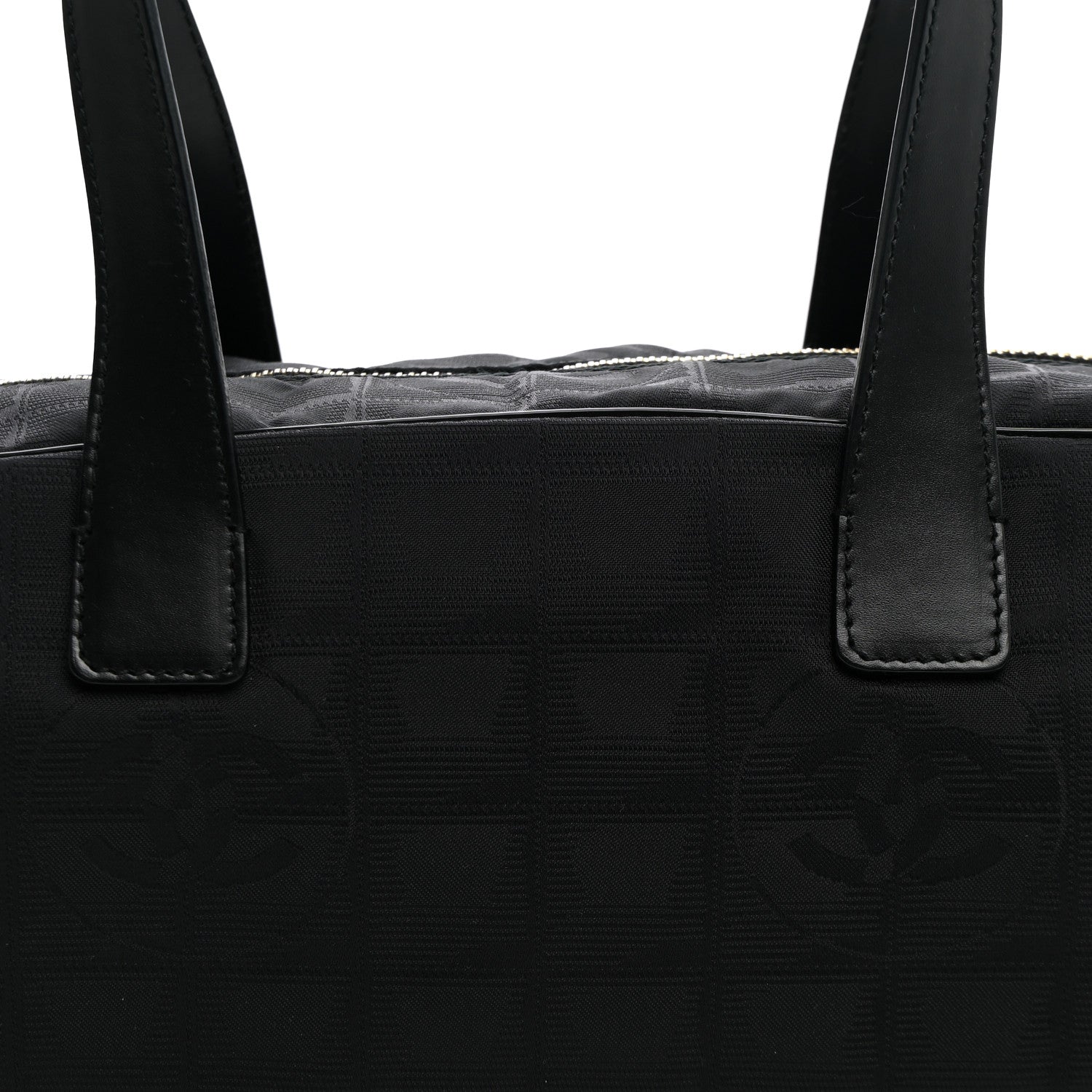 Chanel Nylon Travel Bowler Black 7 of 9
