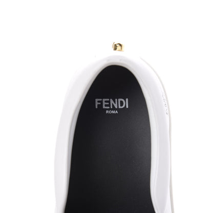 Fendi Calfskin Studded Karlito Slip On Sneaker 37 White 9 of 9