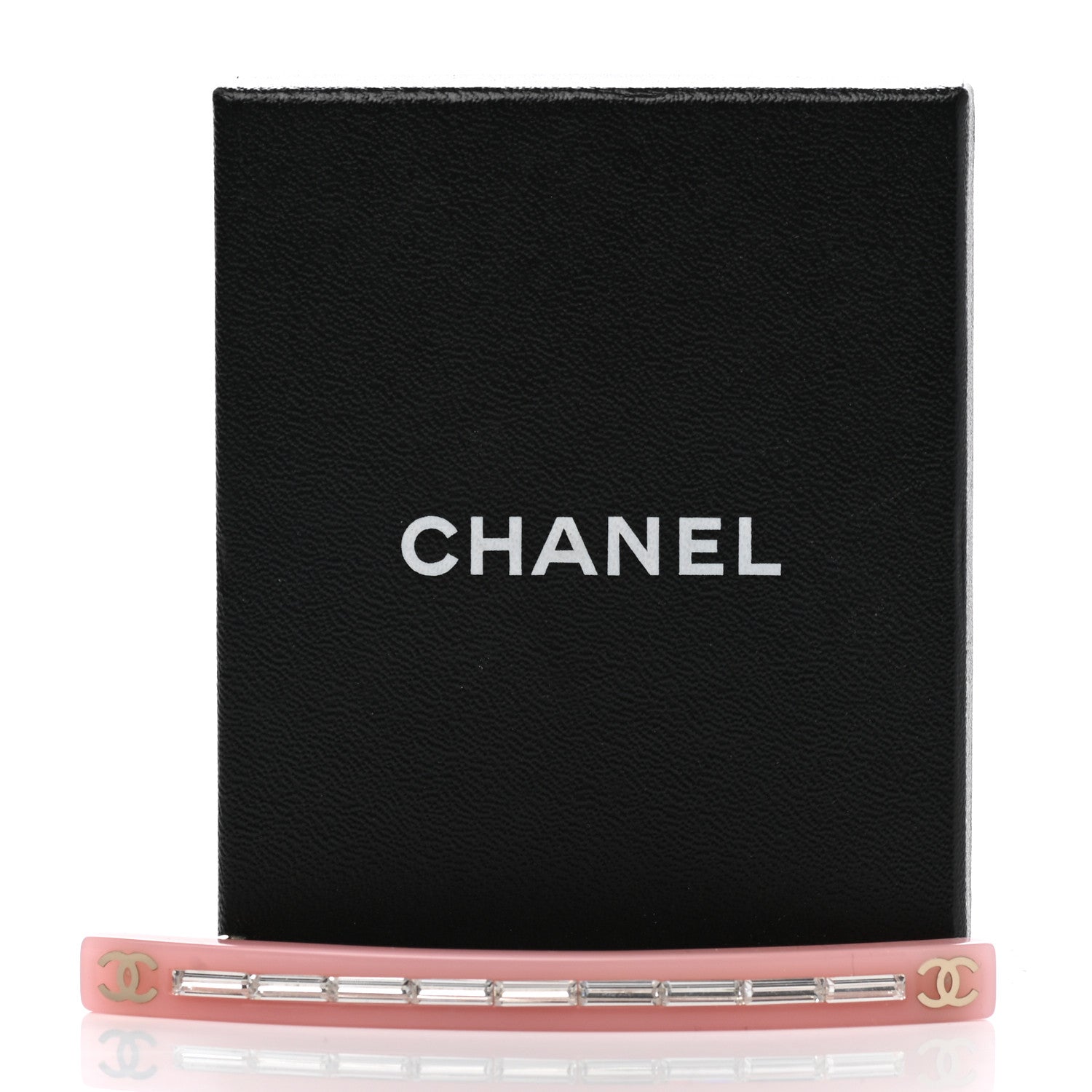 Chanel Resin Baguette CC Hair Clip Barrette Pink 4 of 4