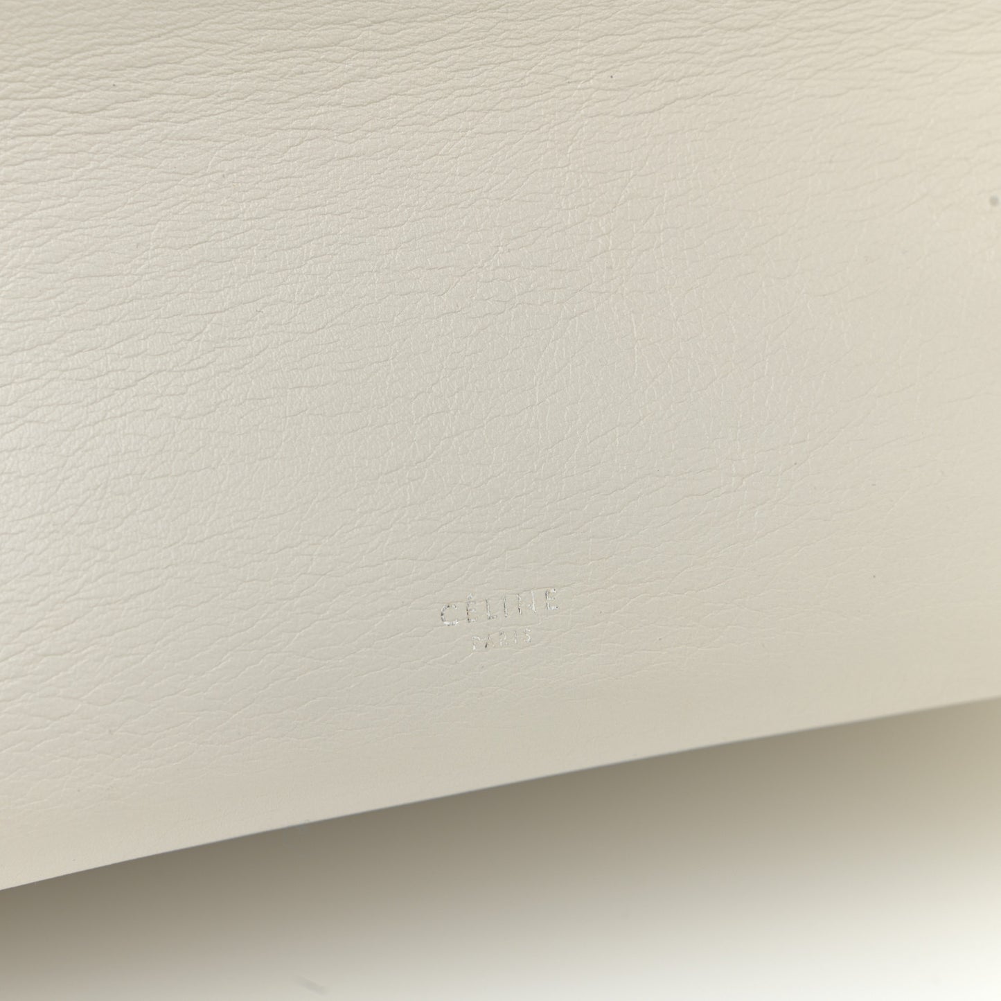 Calfskin Clasp Horizontal Cabas White