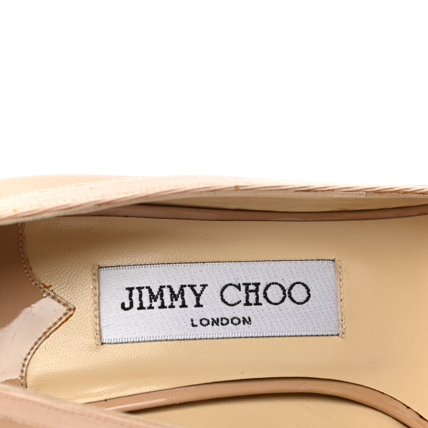 Patent Gross Grain Bow Peep Toe Pumps 36 Nude