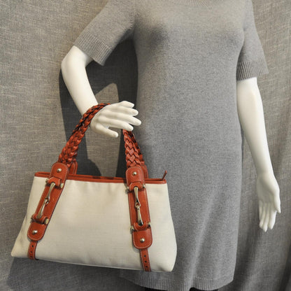 Gucci Toile Leather Pelham Tote Beige 2 of 10