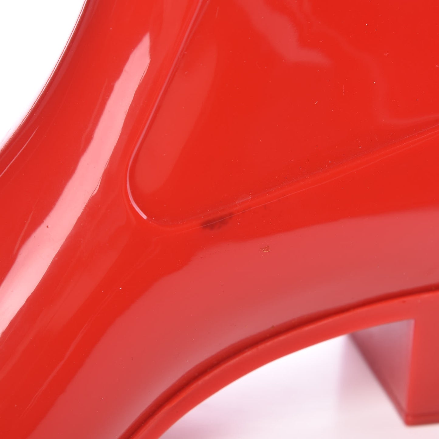 Rubber Camellia Rain Boots 36 Red