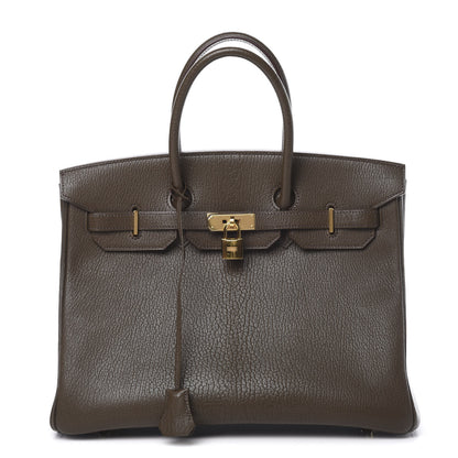 Hermes Chevre De Coromandel Birkin 35 Cafe 1 of 11