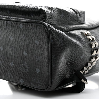 MCM Visetos Medium Side Studs Stark Backpack Black 11 of 11