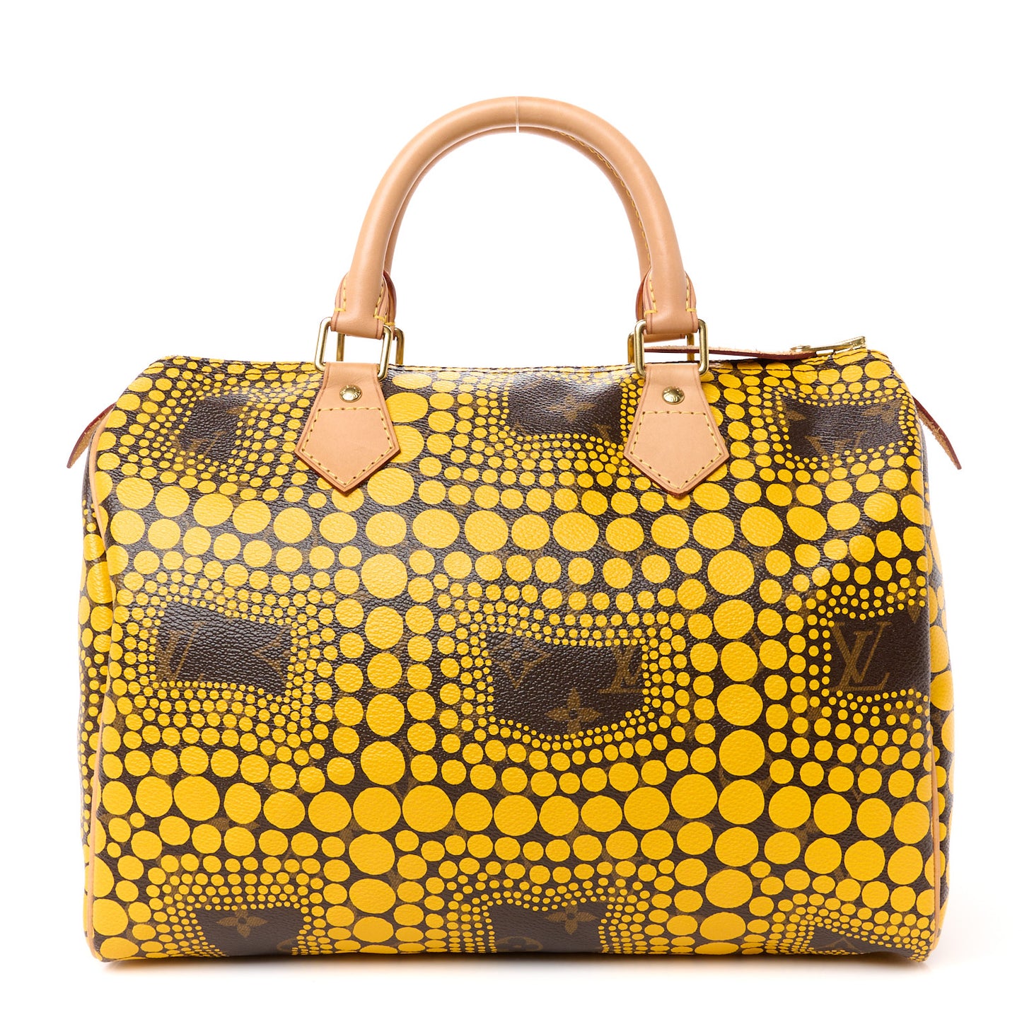 Monogram Kusama Town Speedy 30 Yellow
