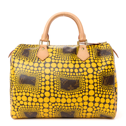 Louis Vuitton Monogram Kusama Town Speedy 30 Yellow 1 of 11