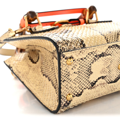 Gucci Snakeskin Mini Diana Tote Bag Beige 9 of 11