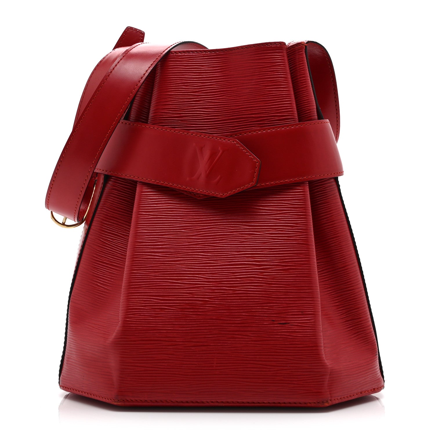 Louis Vuitton Epi Sac D'epaule Castillan Red 1 of 10