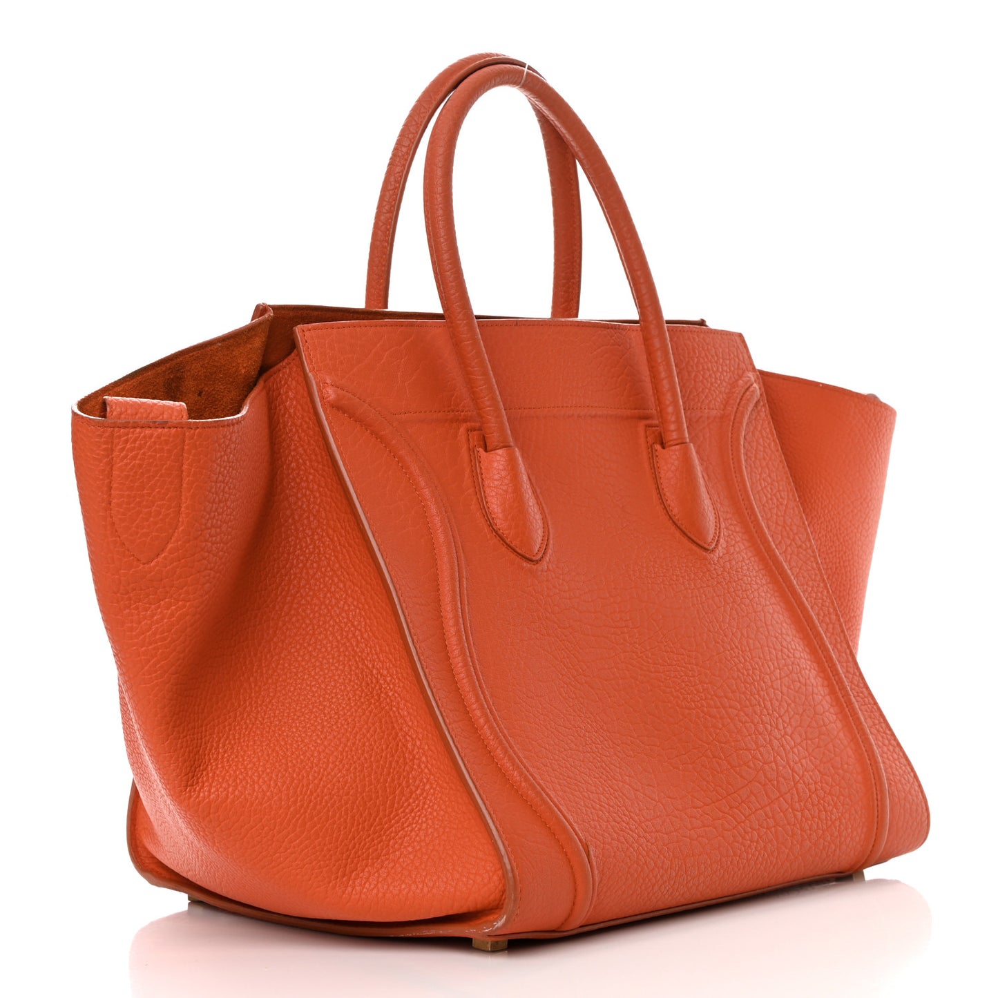Bullhide Calfskin Medium Phantom Luggage Burnt Orange