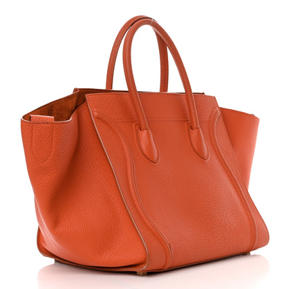 Celine Bullhide Calfskin Medium Phantom Luggage Burnt Orange 3 of 23