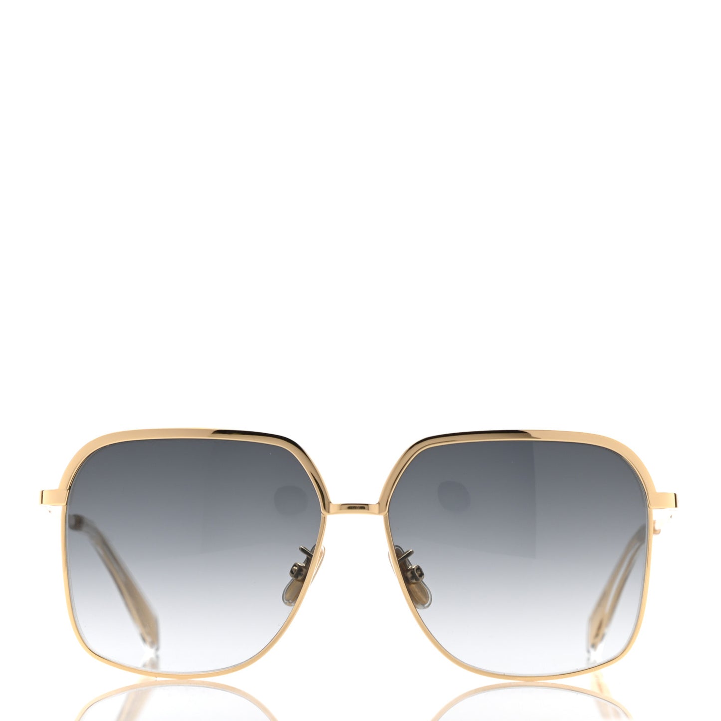 Square Sunglasses Shiny Endura Gold Gradient Smoke