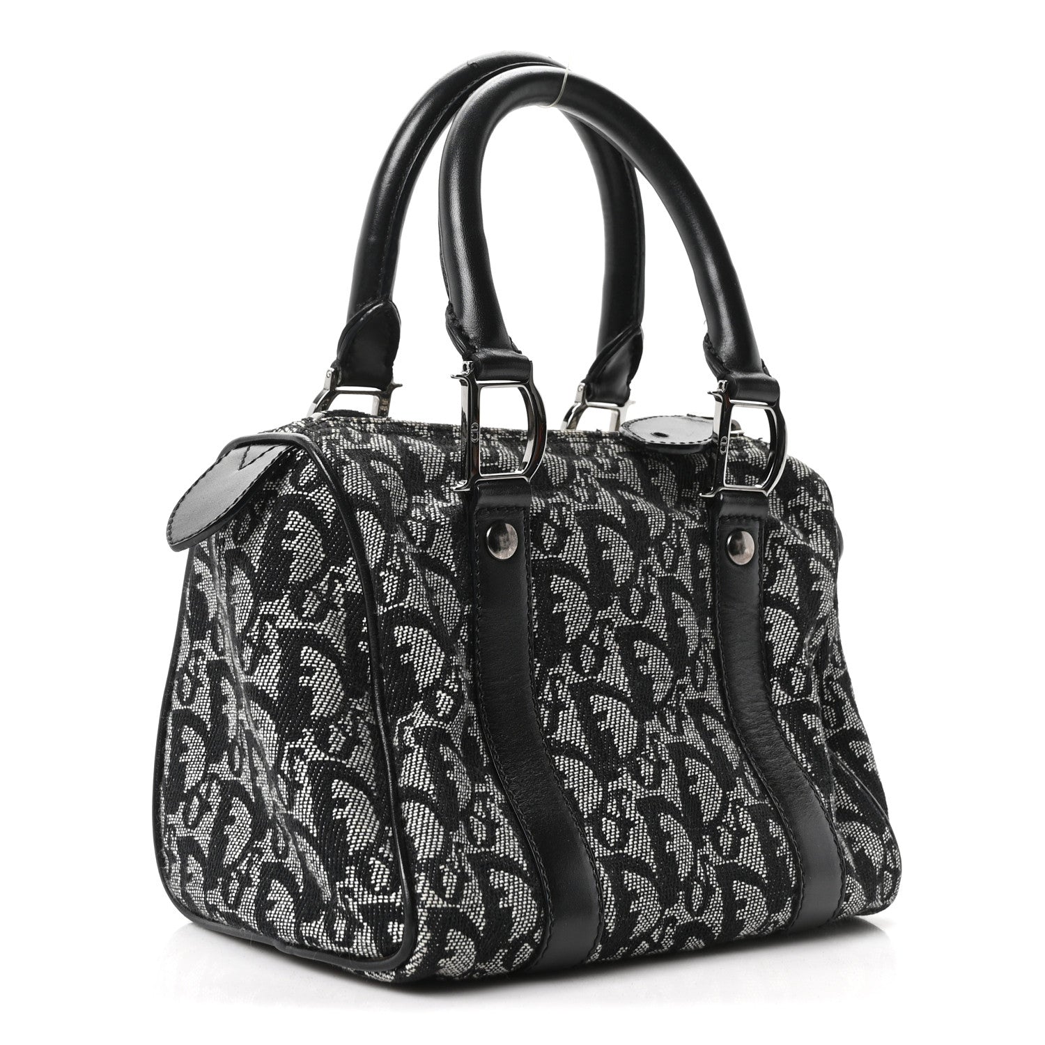 Christian Dior Monogram Boston Black 3 of 10