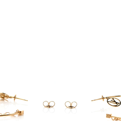 Louis Vuitton Metal Roman Holidays Hoop Earrings Gold 3 of 7