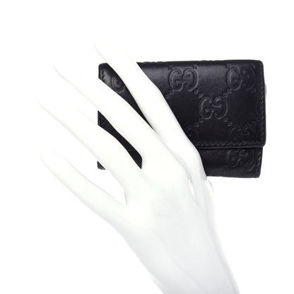 Gucci Guccissima 6 Key Holder Case Black 2 of 7