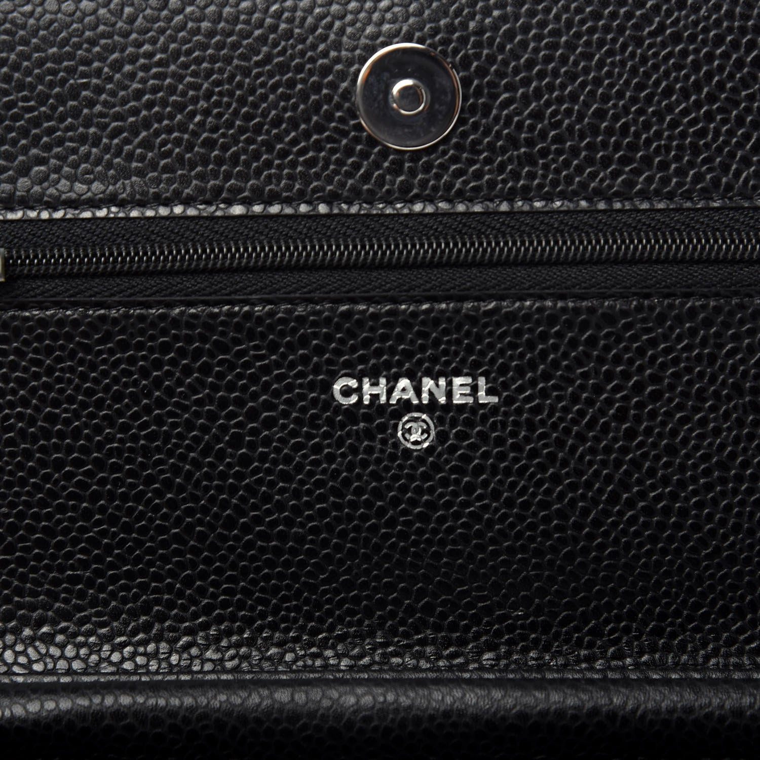 Chanel Caviar Quilted Wallet On Chain WOC Black 8 of 12