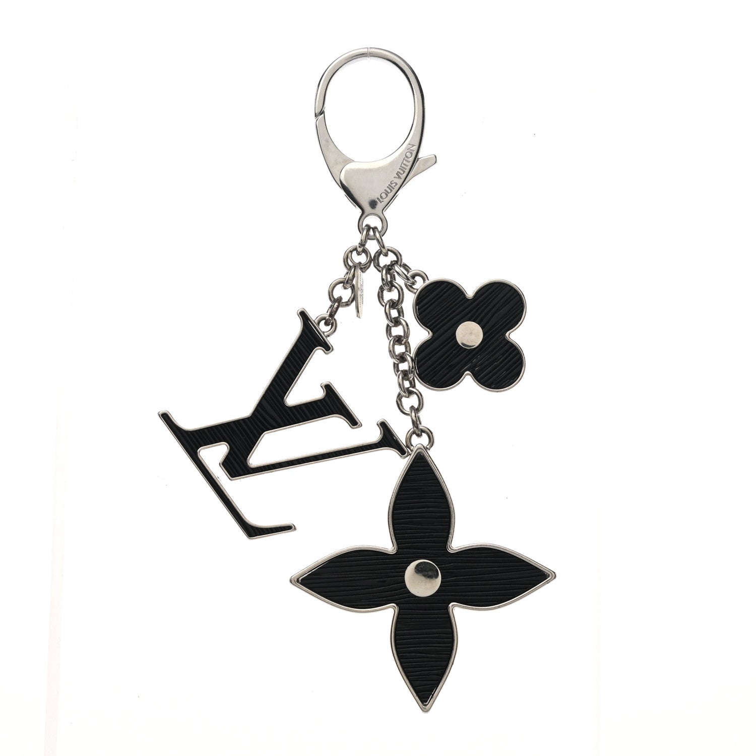 Louis Vuitton Electric Epi Fleur d'Epi Bag Charm Black 1 of 5