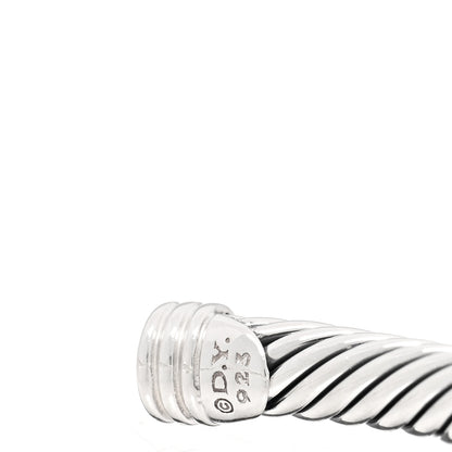 David Yurman Sterling Silver Diamond 4mm X Cable Bracelet 3 of 3