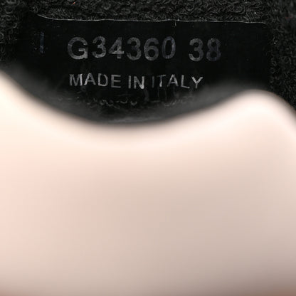 Chanel Nylon Lambskin Suede Calfskin CC Sneakers 38 Pink White Black 7 of 9