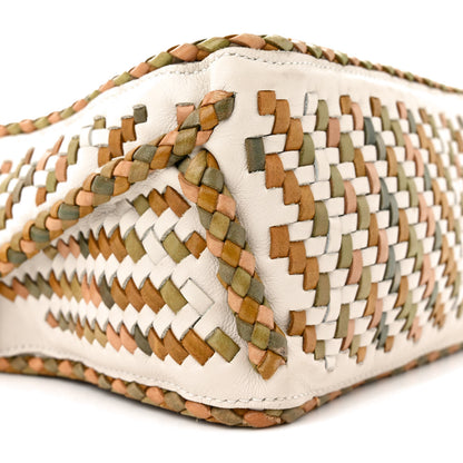 Loewe Calfskin Woven Small Puzzle Bag Honey Multicolor 8 of 14