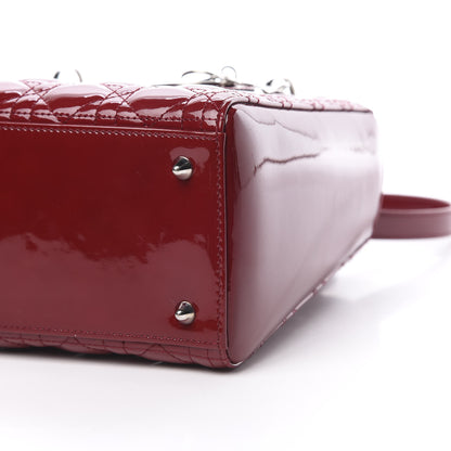 Christian Dior Patent Cannage Medium Lady Dior Red 11 of 11