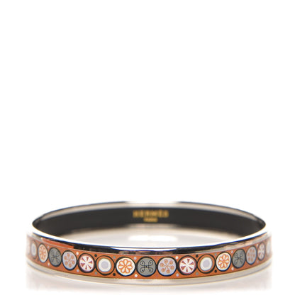 Hermes Enamel Narrow Printed Bracelet 70 1 of 5