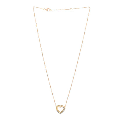 Cartier 18K Pink Yellow White Gold Trinity Heart Necklace 3 of 5