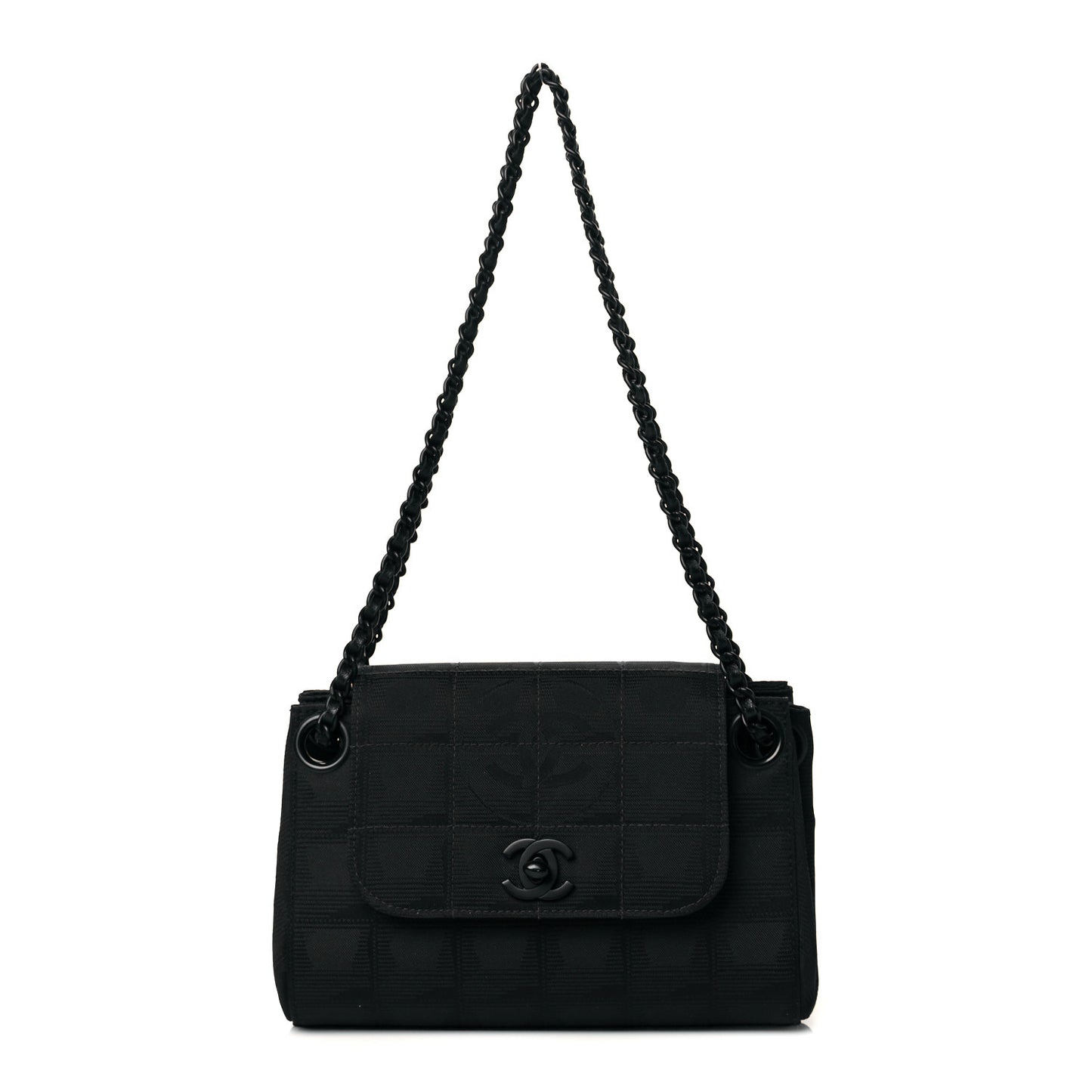 Nylon Mini Travel Accordion Flap Black