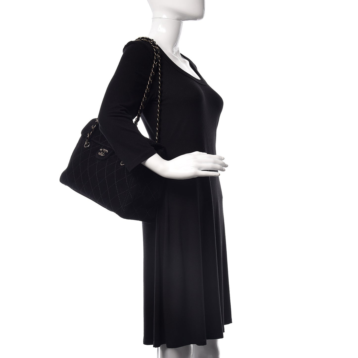 Suede Diamond Stitched Flap Bag Black